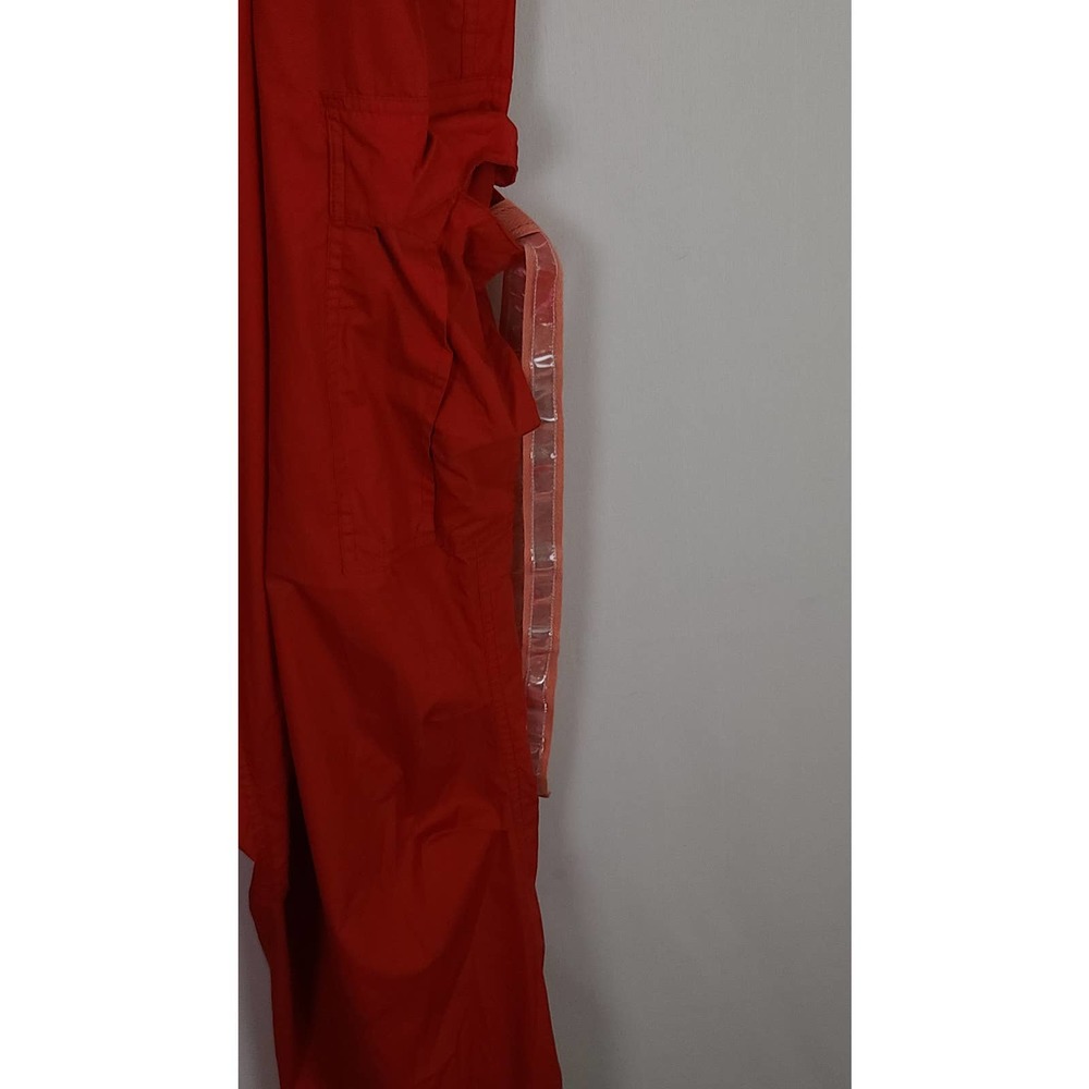 Y2K UFO RED PARACHUTTE CARGO PANTS UTILITY STREETWEAR HIP-HOP RAVE.SZ XL - Picture 5 of 9